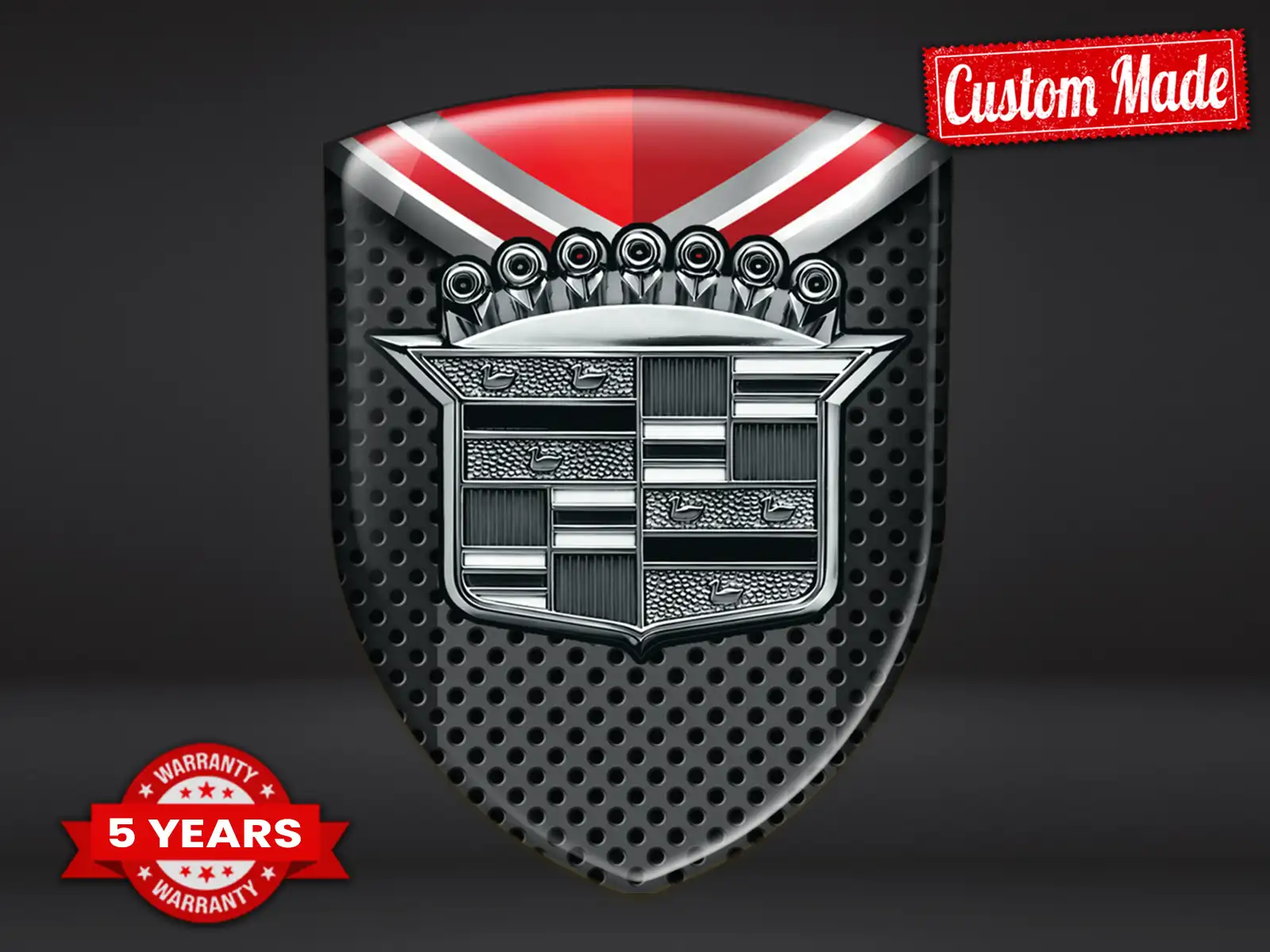 Cadillac Sticker bombé Finition Luxe Dôme Édition Limitée